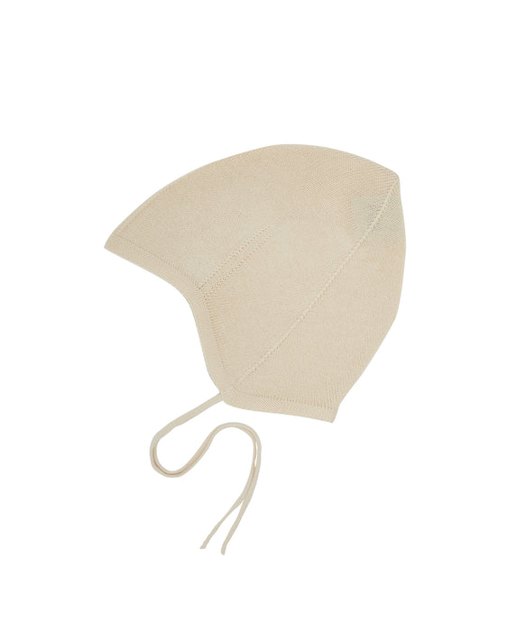 FUB Baby Cotton Knitted Bonnet - Cream