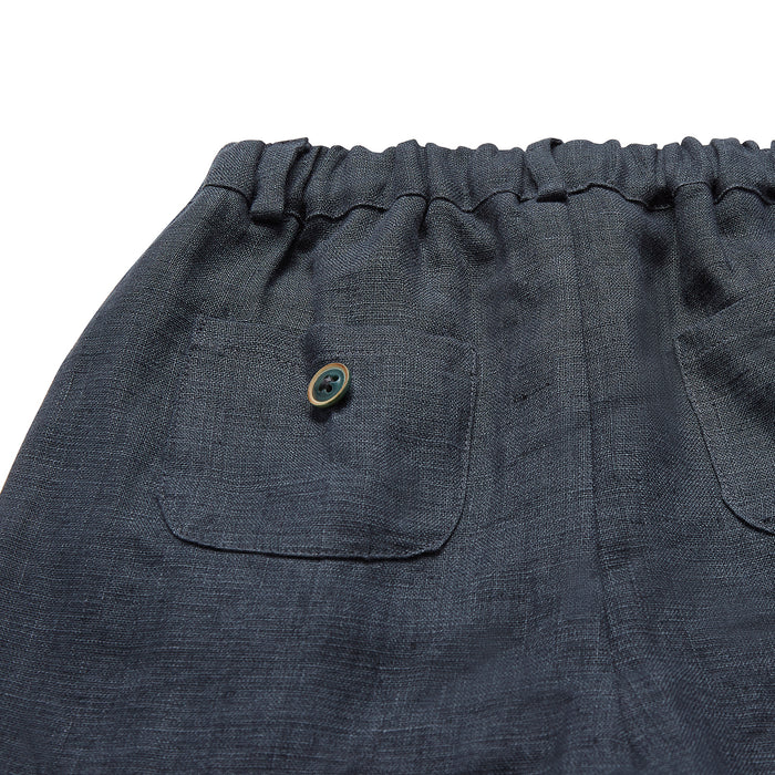 Jade Linen Trousers - Almost Black