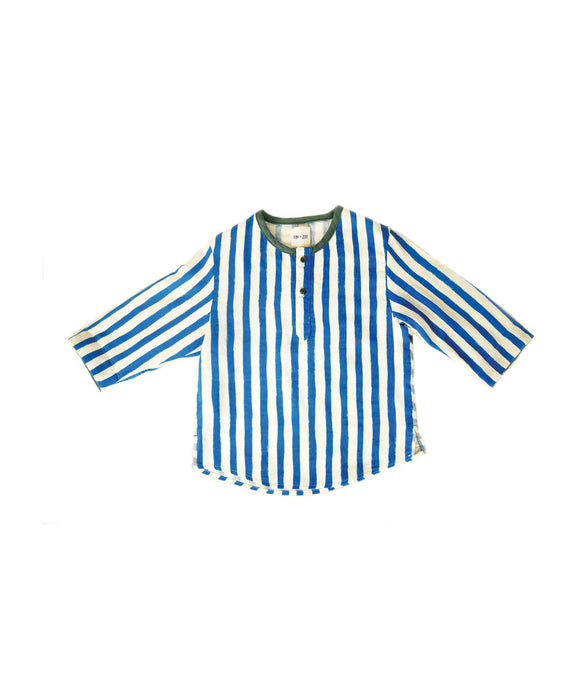 baby blue striped shirt