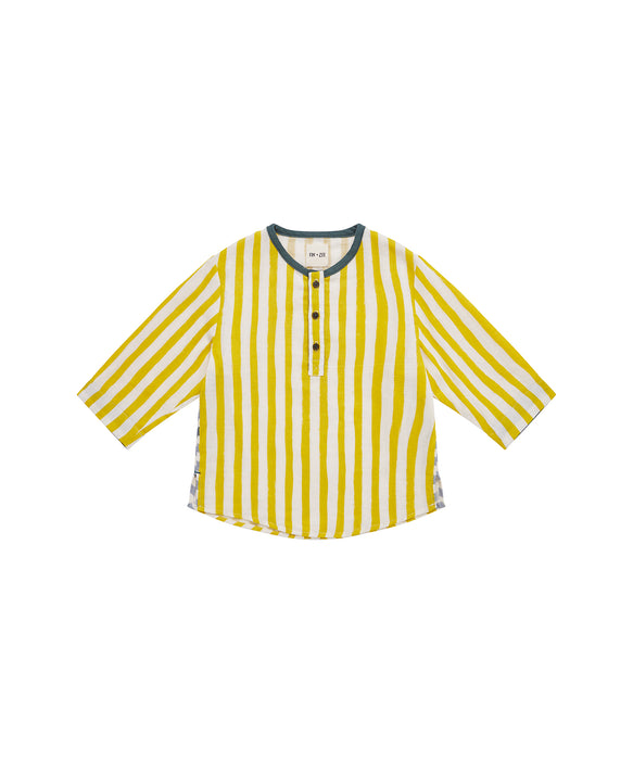 baby yellow striped shirt